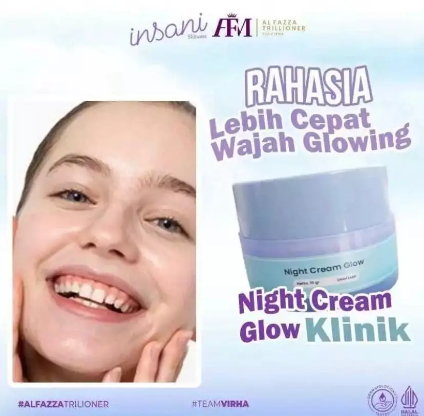 NIGHT CREAM GLOW KLINIK - INSANI SKINCARE OFFICIAL