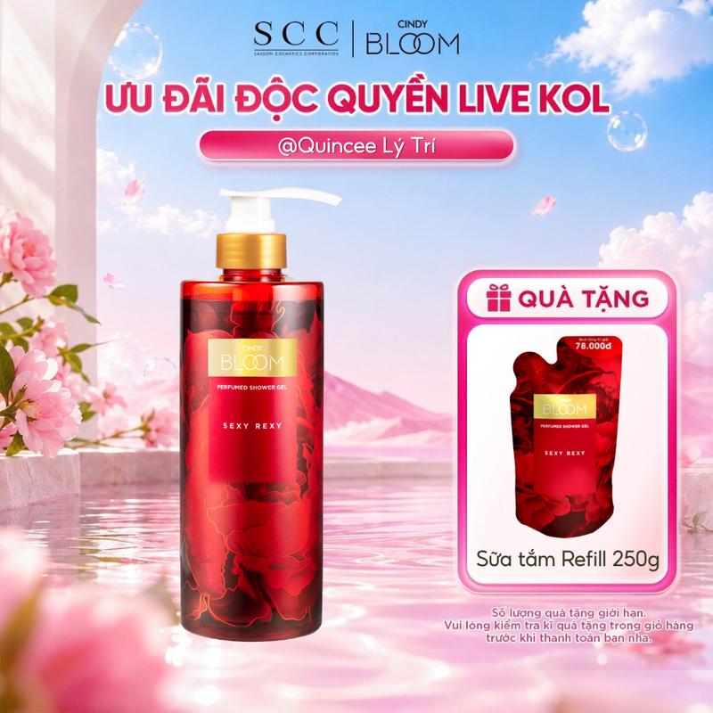 [Live Quincee] Sữa Tắm Nước Hoa CINDY BLOOM Sexy Rexy Hương Thơm Gợi Cảm Quyến Rũ 640g Quà tặng bạn gái Quatangbangai