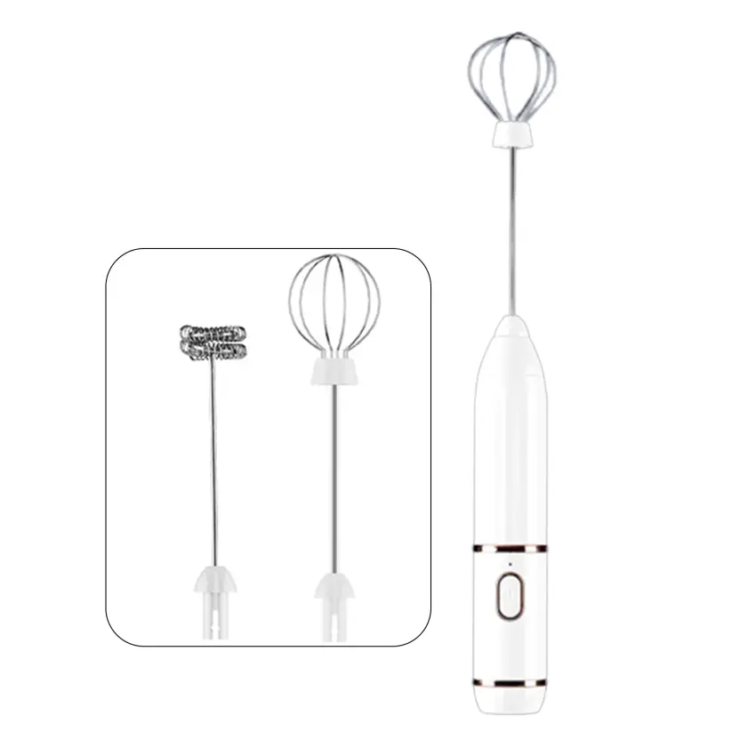 Milk Frother Handheld Cappuccino Maker Coffee Foamer Egg Beater USB Rechargeable Food Chocolate Stirrer Kitchen Whisk Tools