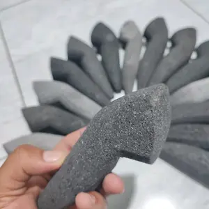 ulekan muntu batu asli gunung merapi ukuran kecil