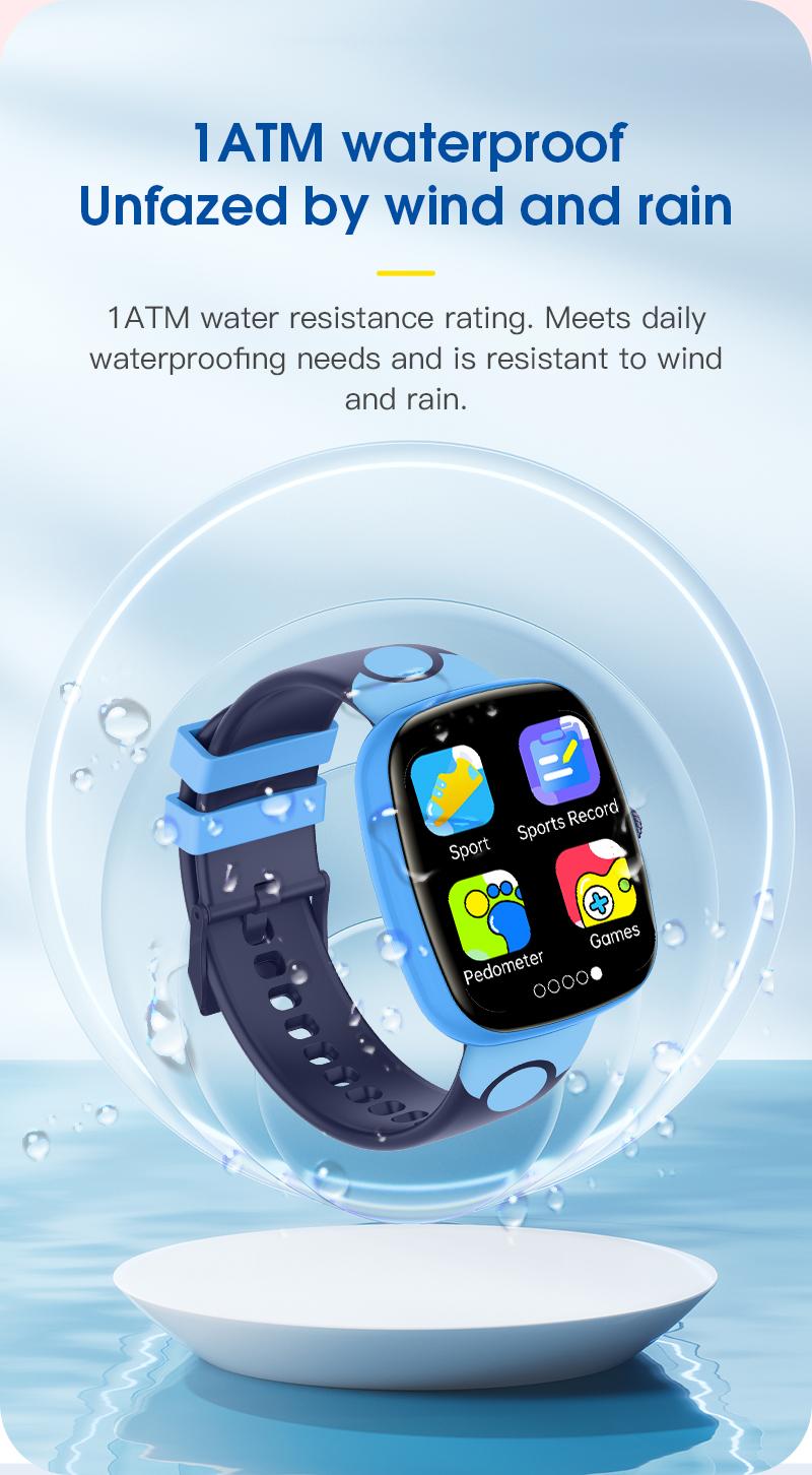 Kids Smart Watch PEJE Anak Game Edukasi Cerita Audio Flashcard Monitoring Kesehatan 24 Jam Step Counter Tahan Air 1ATM Baterai Tahan Lama Tanpa Koneksi HP