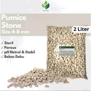 Pumice Stone Halus 1-3 mm  Kasar 4-8 mm Batu Apung Media Tanam Kaktus Sukulen Succulent Tanaman Hias Pumice Stone Batu Apung Campuran Media Tanam Kaktus Sukulen Succulent Tanaman Hias Kaya Nutrisi