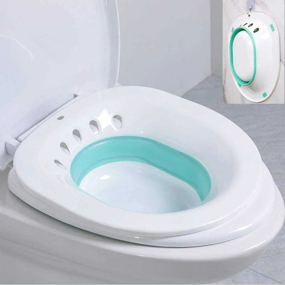 Foldable Sitz Bath Baskom Kloset Lipat Perawatan Wasir Dll XSSG Baskom kloset perawatan wasir perineum ibu melahirkan membersihkan yang kotorBaskom kloset perawatan wasir perineum ibu melahirkan membersihkan yang kotor
