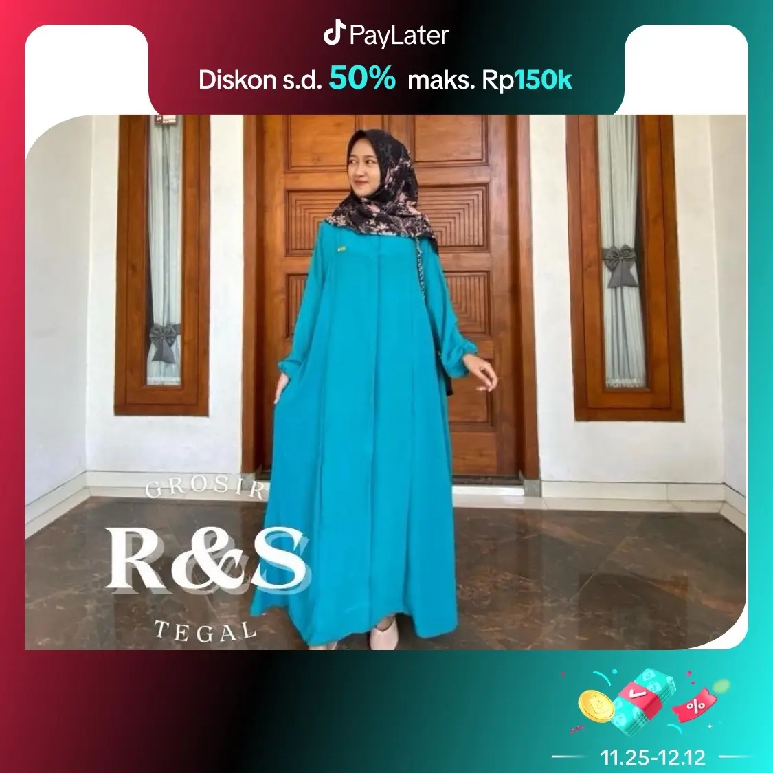 ABAYA ELSIRA + BROSS CANTIK bahan cringkle airflow grade A , simple , elegan