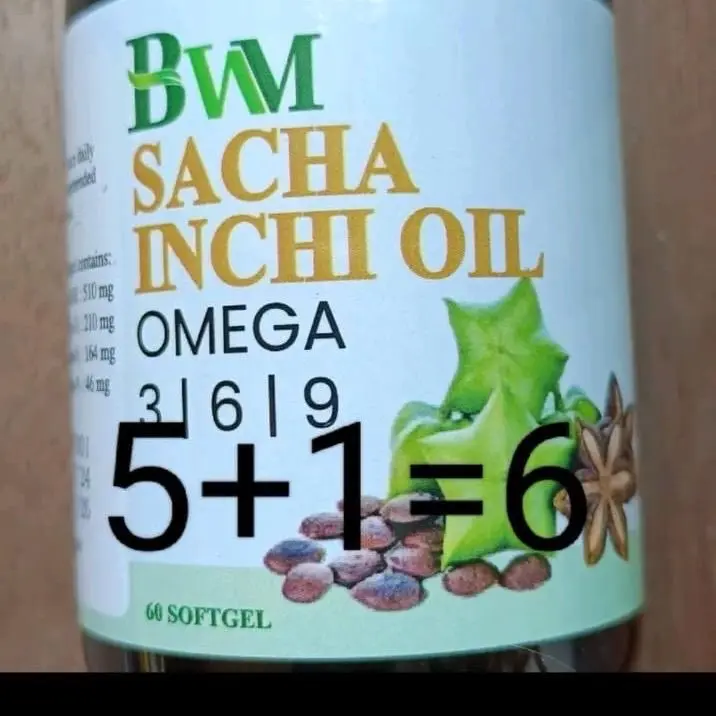 BWM Sacha Inchi Oil Omega 3 6 9 +VT E Vegan [6 packs]5+1