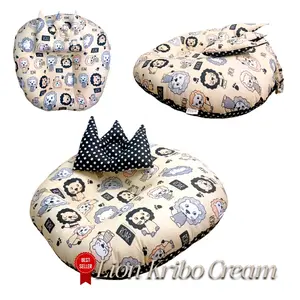 Sofa Bayi Bulat Empuk Katun Free Bantal Mahkota Dan Tas