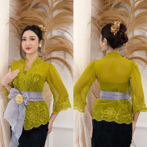 KEBAYA BORDIR/Kebaya bordir tangan pecah/Kebaya bordir bad kartini New wanita