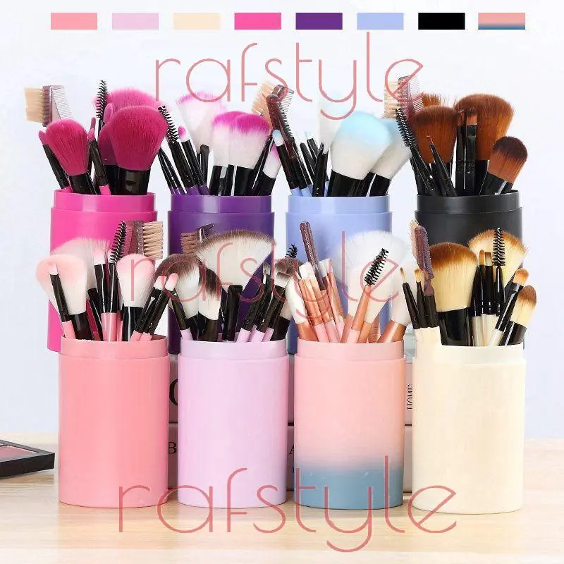 BINTANGLIMA Alat Make Up 12 Kuas atau Make Up Set Tools Brush dan Kosmetik
