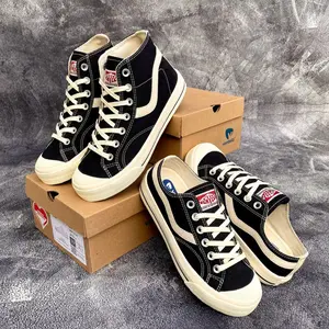 Sepatu Ventela Public Low And High Black Natural - Sepatu Sekolah Warna Hitam Putih Anak Laki-Laki Dan Perempuan SD, SMP, SMA Terbaru New Sepatu Hits