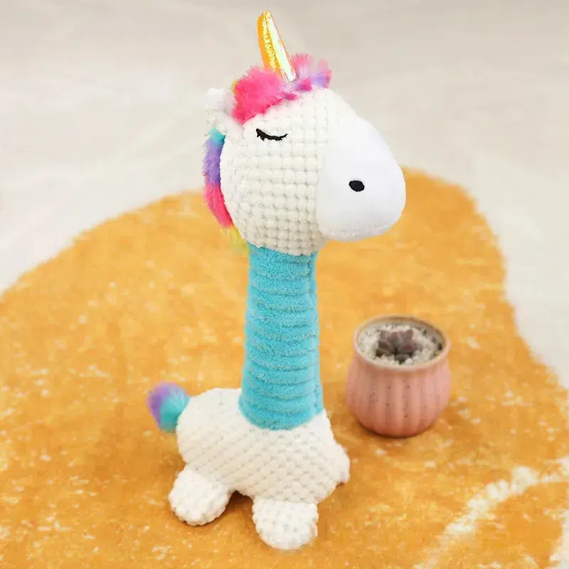 【Keyon Pet】Cute Long Neck Pet Sounding Plush Toy Pet's Companion & Passing Time Toys puppy  toys