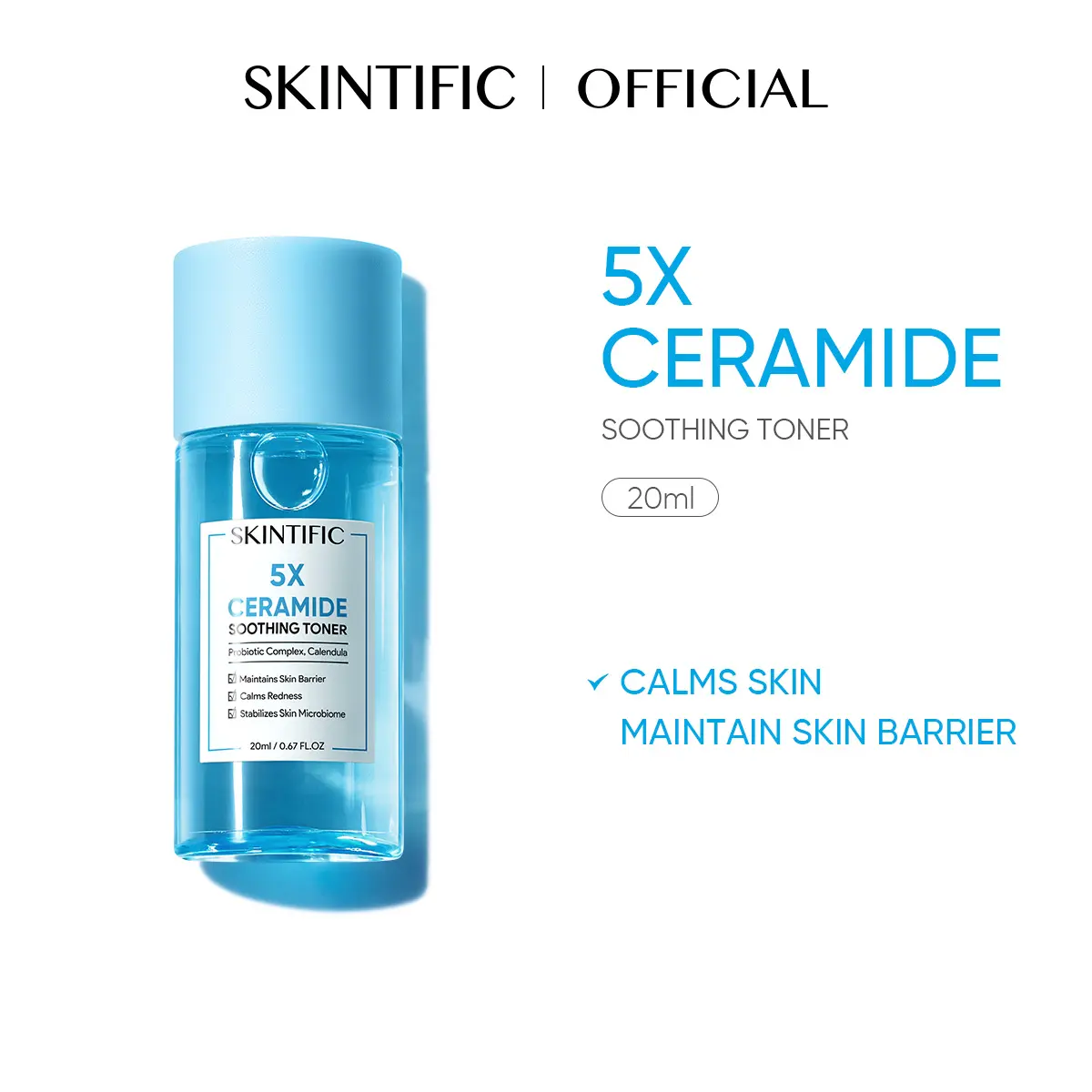 SKINTIFIC 5X Ceramide Soothing Toner Skin Barrier Repair Toner With Calendula Daily Toner(80ml )