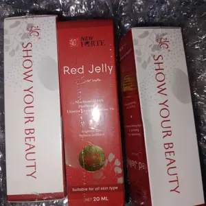 New SYB Forte Red Jelly Serum 20ml with Niacinamide 10% - Serum Pencerah Wajah & Mengurangi Kusam.