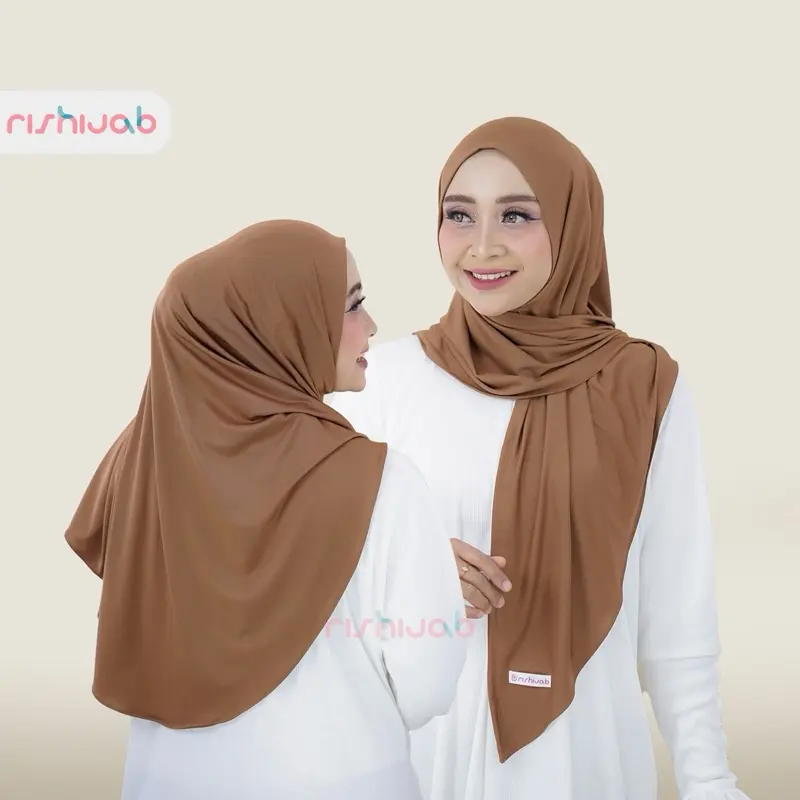 RIS HIJAB - HIJAB SEGITIGA INSTAN OVAL JERSEY Daily Hijab Instan Nyaman