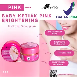 [2 Pcs] Baby Whitening Cream Pemutih Ketiak Bpom - Bertekstur Lembut, Wangi Soft, Tanpa Alergi - Leher, Tubuh Memutihkan Selangkangan krim cepat