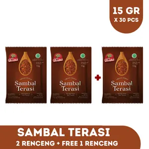 PAKET SAMBAL TERASI SACHET 15 GR BUY 2 GET 1