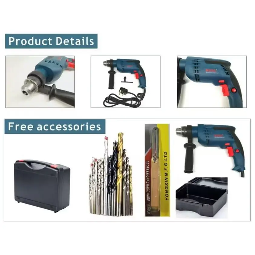 Boss Power Tools Electric Drilling Machines 650W With Hand Tool Set With {Free 15pcs Bits} Local Delivery and Warranty