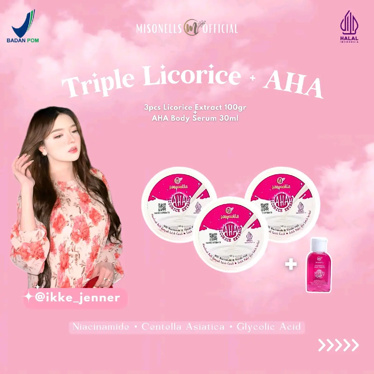 Misonells 3 Licorice Extract free 1 Aha Body Serum