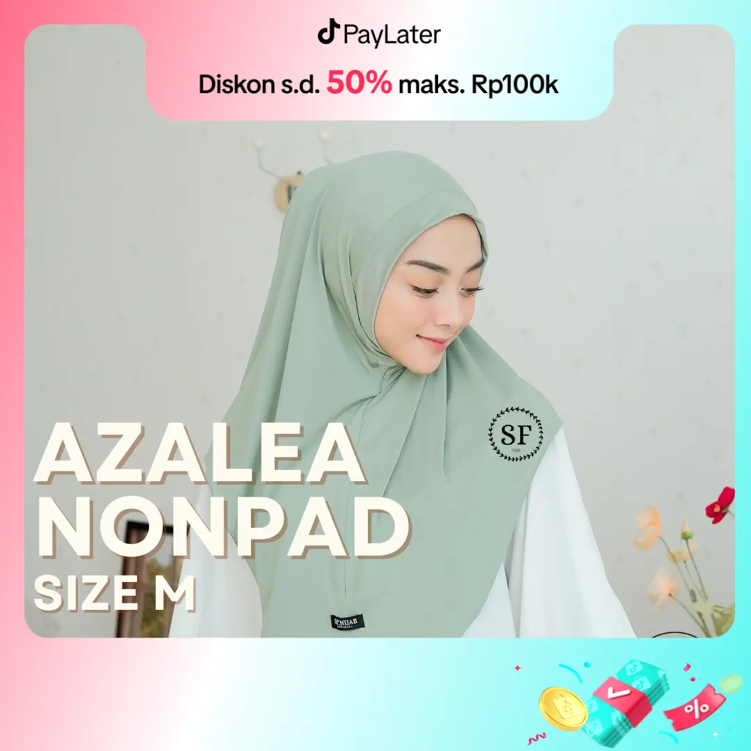 SF HIJAB - HIJAB BERGO DAILY AZALEA NON PAD SIZE M