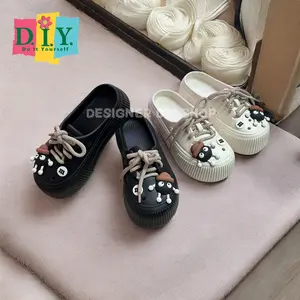 [D.I.Y.]Sepatu Sandal Wanita Baim Sendal jibbitz Sandal DIY Sepatu Wedges Sandal kodok
