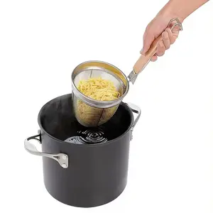 Saringan Mie Ayam Bihun Pasta - Serokan Mie Ayam & Bihun Kwetiau Bahan Stainless Steel Bisa Buat Serokan Baso Pentol Wonton Kitchenware