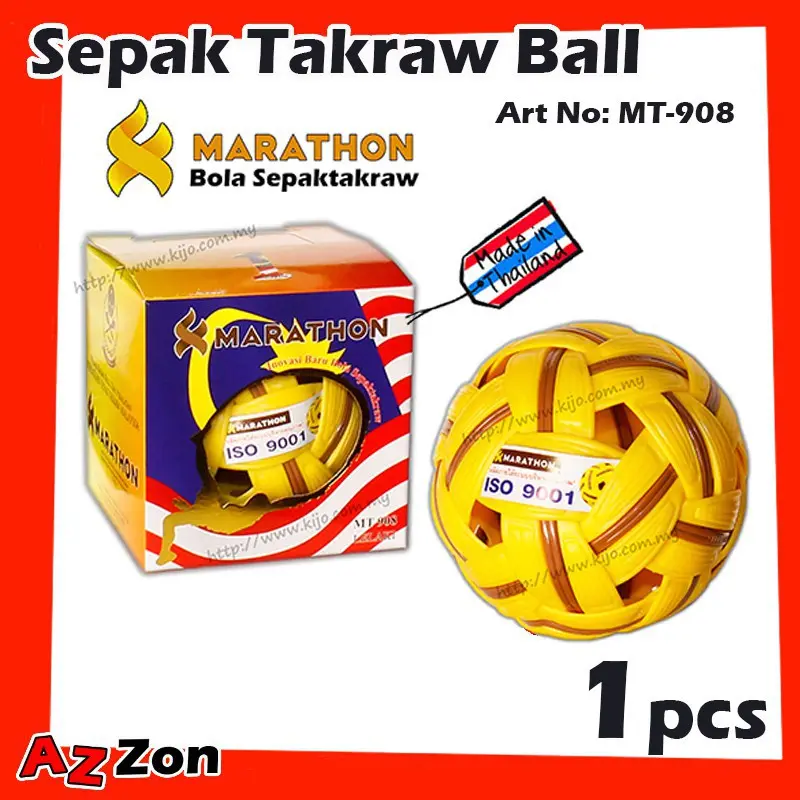 Marathon Bola Sepaktakraw Synthetic Sepak Takraw Mens Tournament Ball By MARATHON Thailand