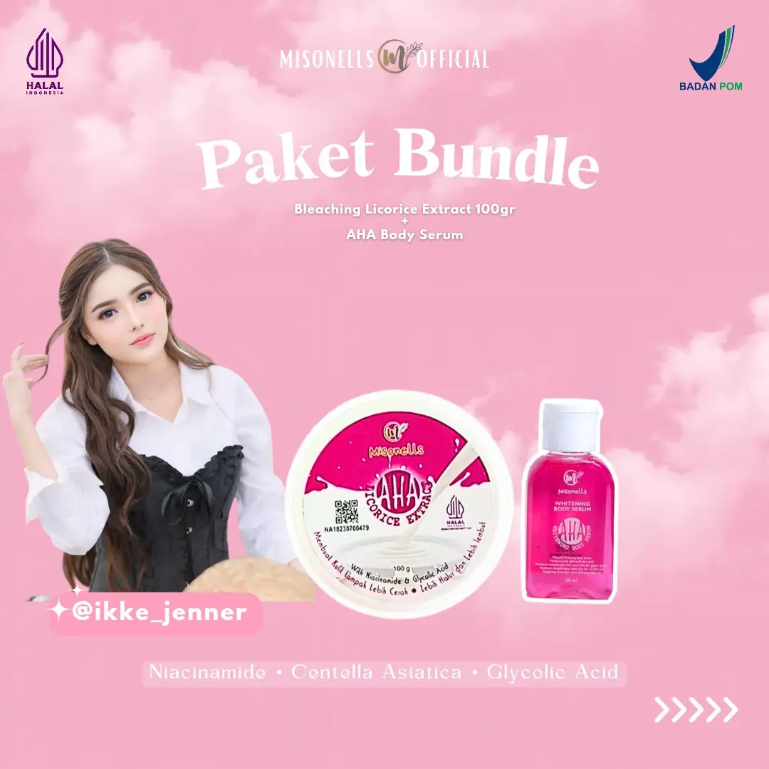 Misonells AHA BODY SERUM +  LICORICE EXTRACT