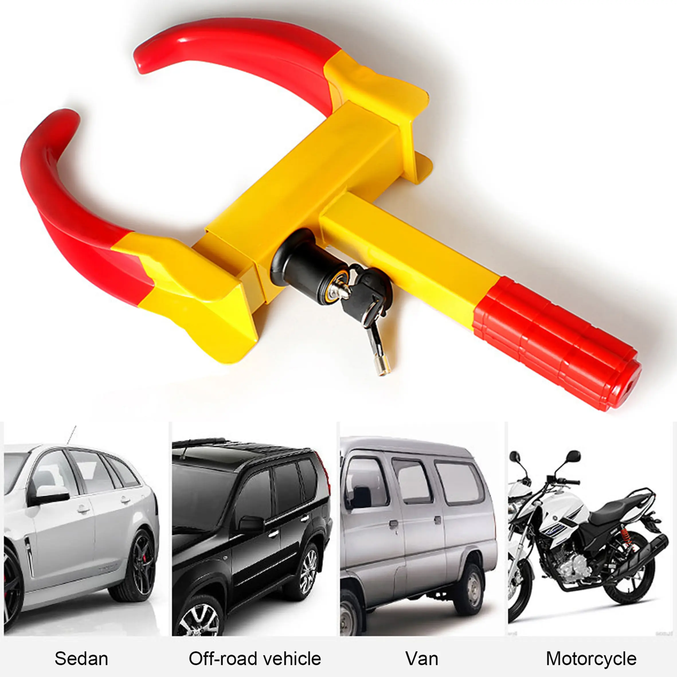 automobile tire lock, wheel lock, steel wheel lock, car anti-theft lock ...
