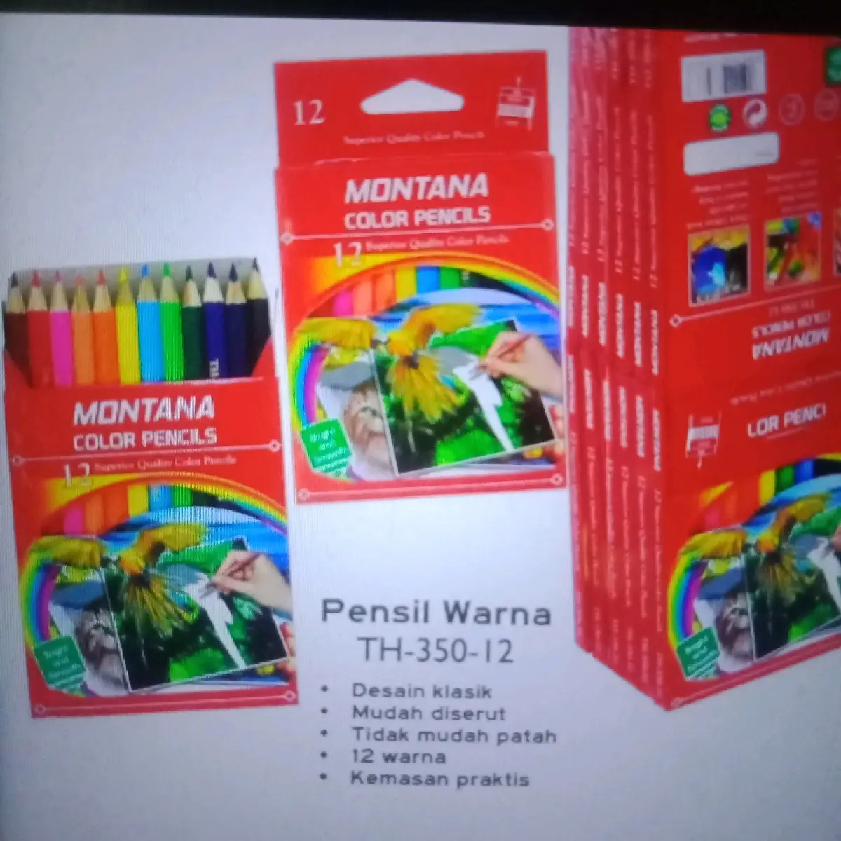 ( BISA COD) PROMO PENSIL WARNA MONTANA PENDEK