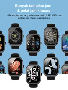 45MM Layar Super AMOLED Jernih Anti Air IP68 Baterai Awet 7 Hari Jam Tangan Canggih