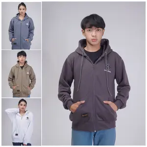 HOODIE ZIPPER FULLMOON FULLBORDIR CEWEK COWOK UNISEX BAHAN FLECEE PREMIUM ORIGINAL BRAND Sweater Distro Tebal Casual Fleece Nyaman Wanita Pria Oversize Basic