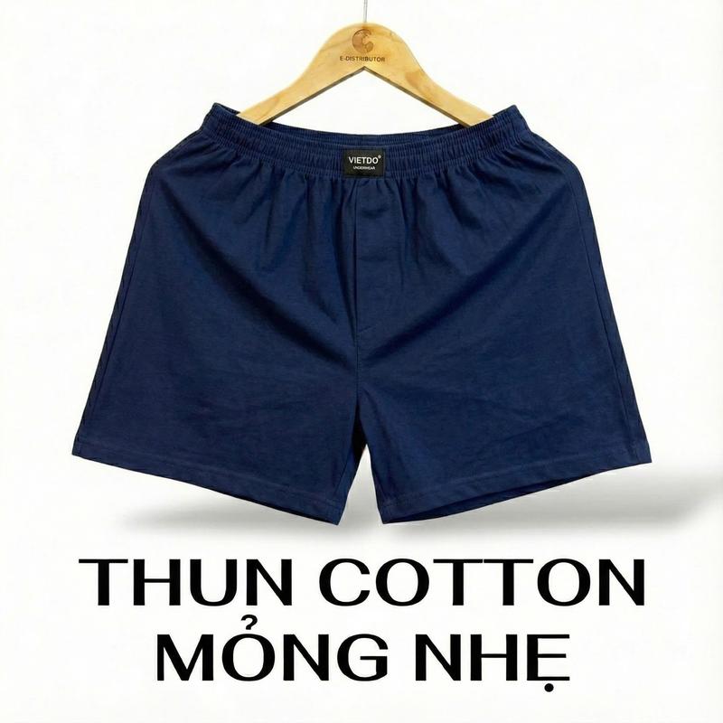 [1 QUẦN NGỦ] Quần Ngủ Nam Thun Cotton Mỏng Nhẹ thoáng mát - Quần Mặc Nhà - Không túi, Quần Đùi Nam Form Unisex Nhiều Màu Đa Dạng