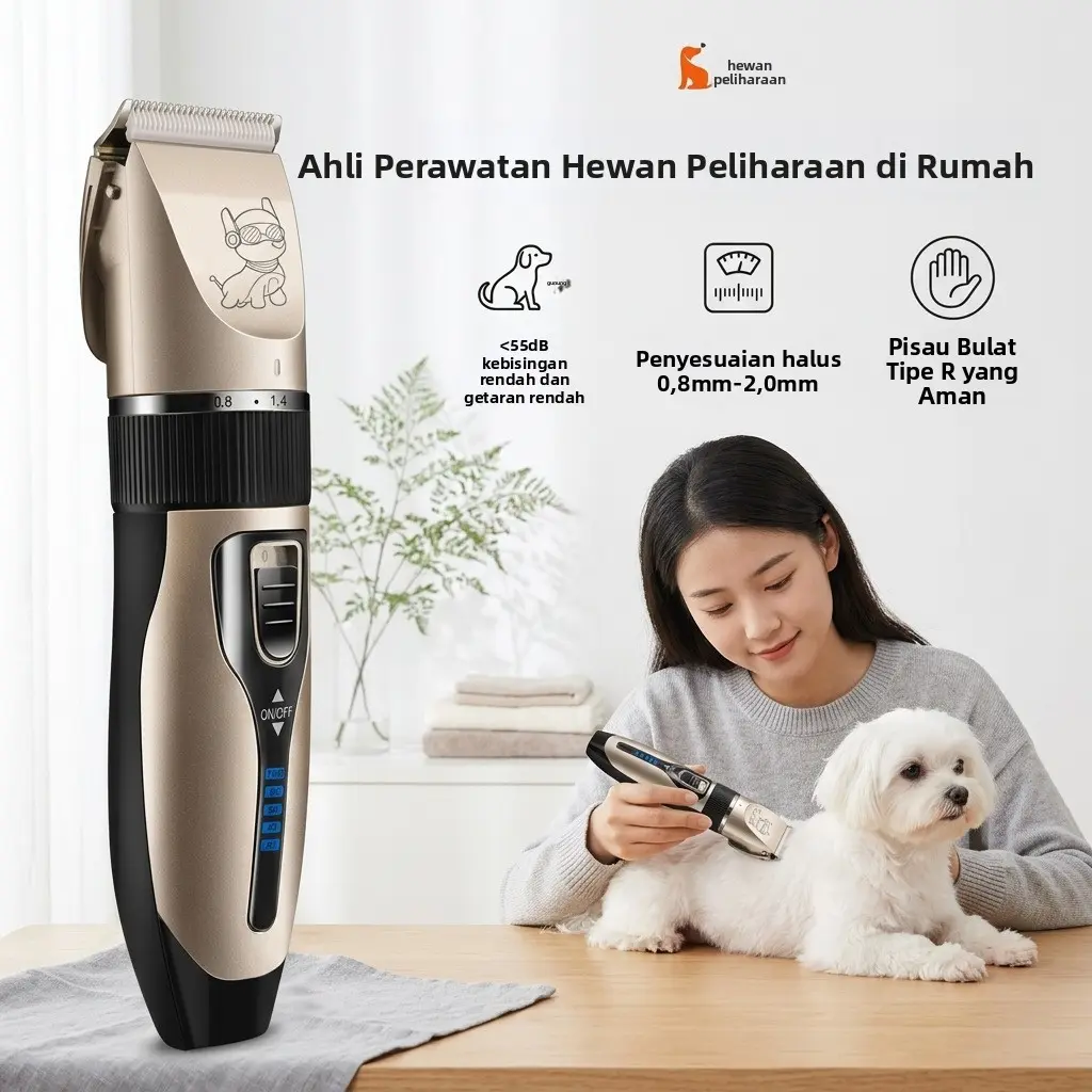 Pemangkas Bulu Hewan Peliharaan untuk Anjing dan Kucing, Alat Pemotong Elektrik Khusus untuk Memangkas Bulu Kaki, Alat Pemangkas Bulu Profesional.