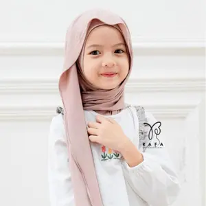 Rafa Collection Kerudung Anak Aisha Pashmina Inner Jersey Premium Model Terbaru Jilbab Nyaman Variasi Oval Instan Bahan Halus Ringan Anti Kusut