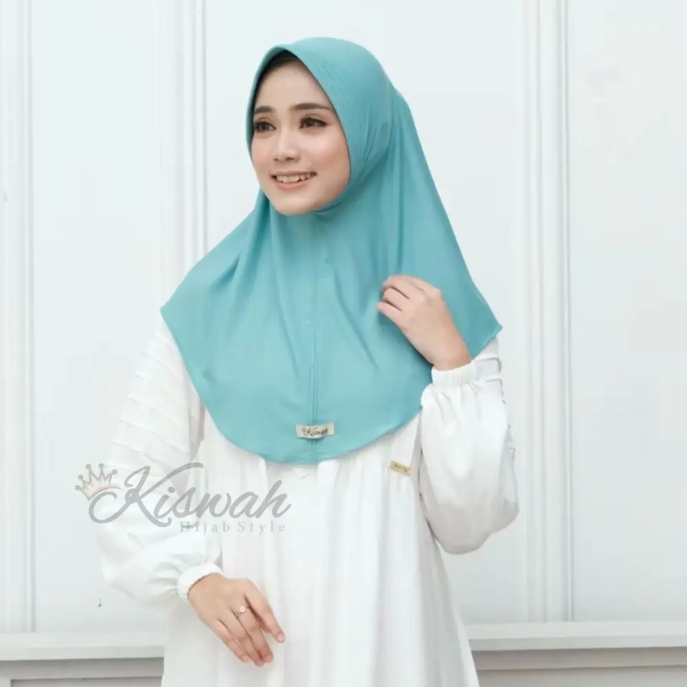 Kiswah - Hijab Instan Hamidah Pinguin Bergo Jersey Lembut Nyaman Size  M