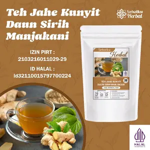 Sehatkuherbal Teh Jahe, Kunyit, Daun Sirih dan Daun Manjakani isi 30 tea bag Minuman Instan
