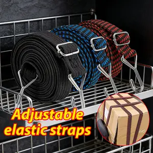 BITCBae [2M*3CM] 1pc Tali Pengikat Motor alat pengikat bagasi Serbaguna Tali Pengikat Sepeda Elastis Strap 2M