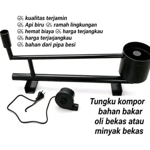 kompor bahan bakar oli bekas atau minyak goreng bekas portable