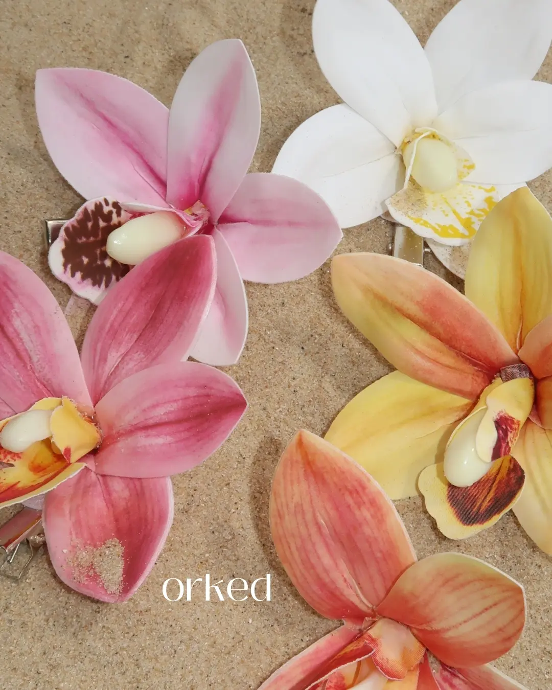 Hijabooked Flower Clip Flower Pin Hijab Pin Orchid Lily Daisy Pretty