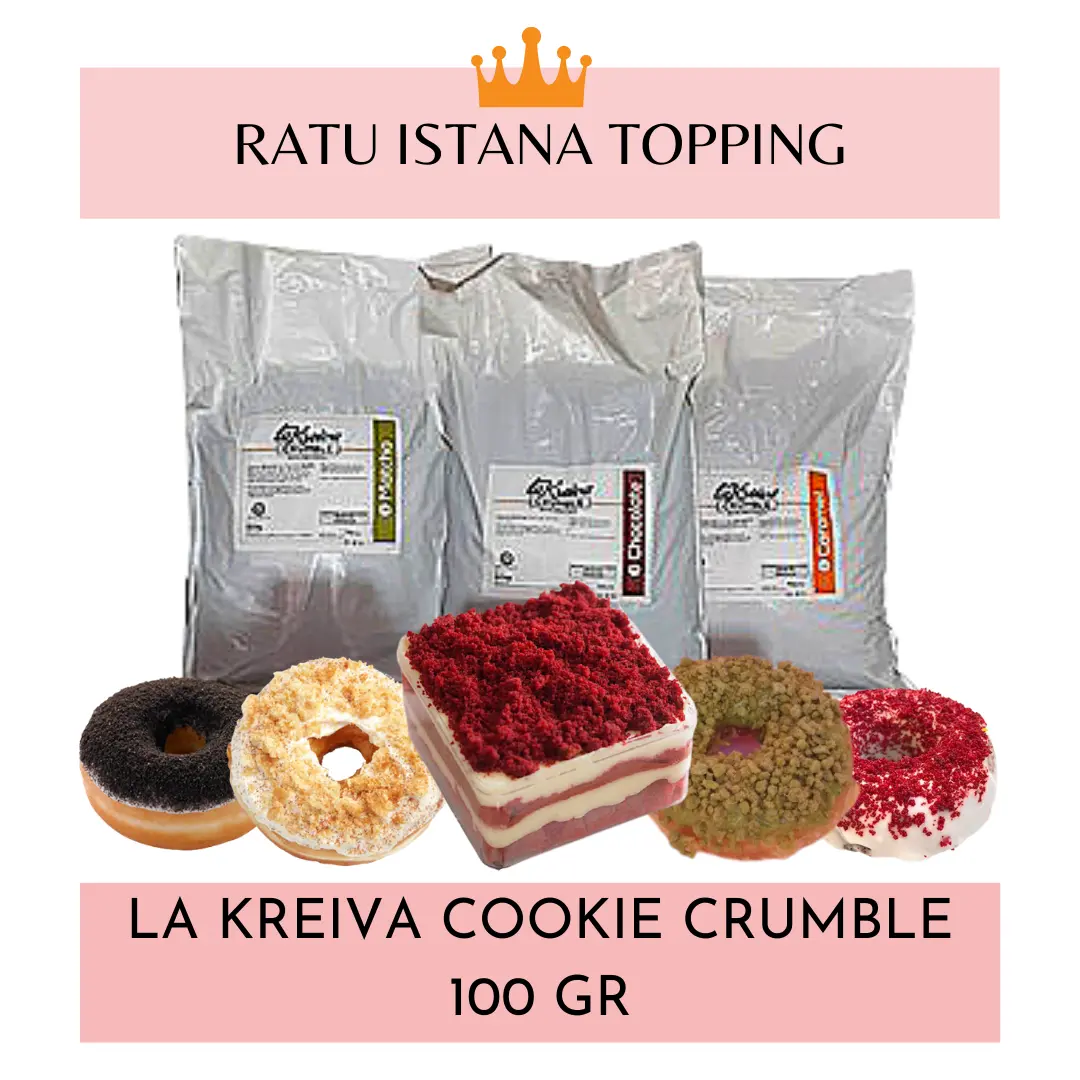 LA KREIVA FINE CRUMBLE (REPACK) 100 GR-COOKIE CRUMBLE-CRUMBLE J*CO-REMAH KUKIS