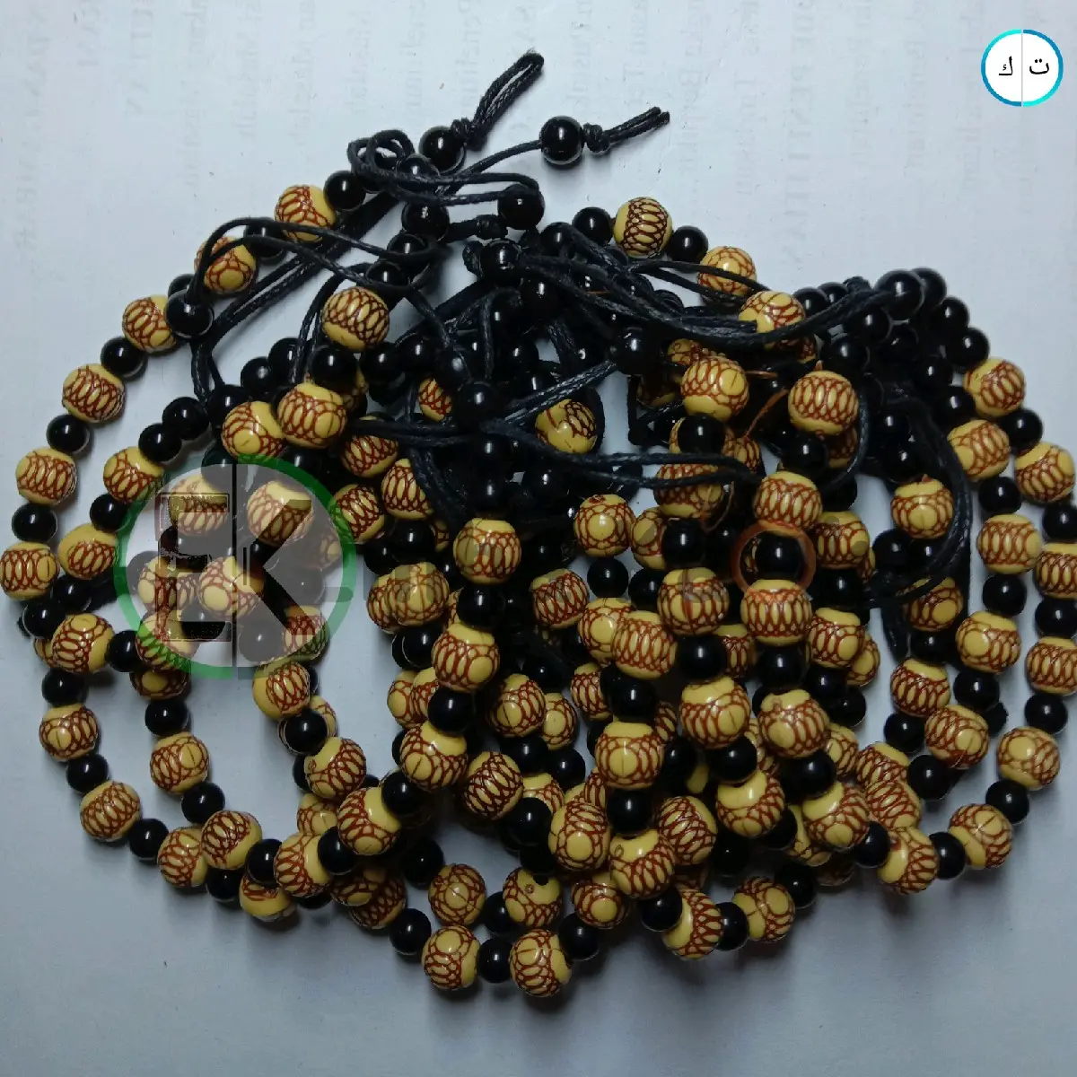 gelang monte antik batu imitasi bulat guci per pcs Tali