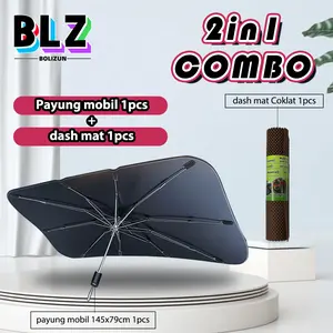 BOLIZUN 2 in1 Combo Special offer (payung mobil 1 pcs+Dash mat Mobil 1pcs )