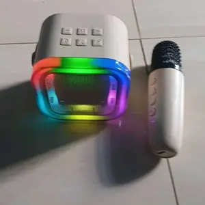 Speaker Microphone Karaoke Set Bluetooth Mini Full bass Portable Karaoke Bass K1 Microphone Premium speaker karaoke bluetooth