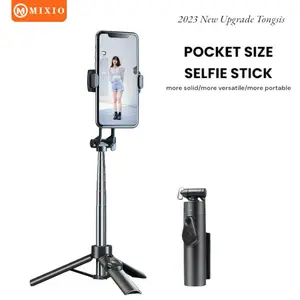 MIXIO A33 80CM Tongsis Bluetooth Selfie Stick Tripod Super Mini for Smartphone