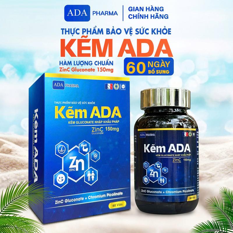Kẽm ADA Gluconate - Hỗ Trợ Tăng Cường Sức Khỏe