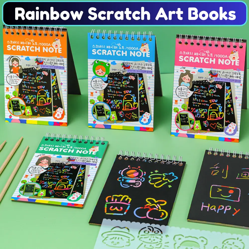 Scratch Art Books for Kids Scratch Art Paper Rainbow Scratch Art for Best Gifts
