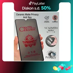 Compatible For Realme Antigores Ceramic MATTE AntiSpy Lentur Privacy