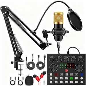 V8Sサウンドカードセット コンデンサーマイク付き | プレグプレイ対応のスタジオ機器