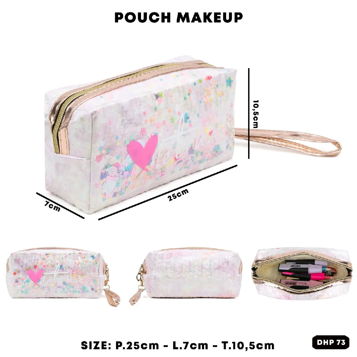 DOMPET KOSMETIK / POUCH MAKEUP DHP 73 IMPORT.