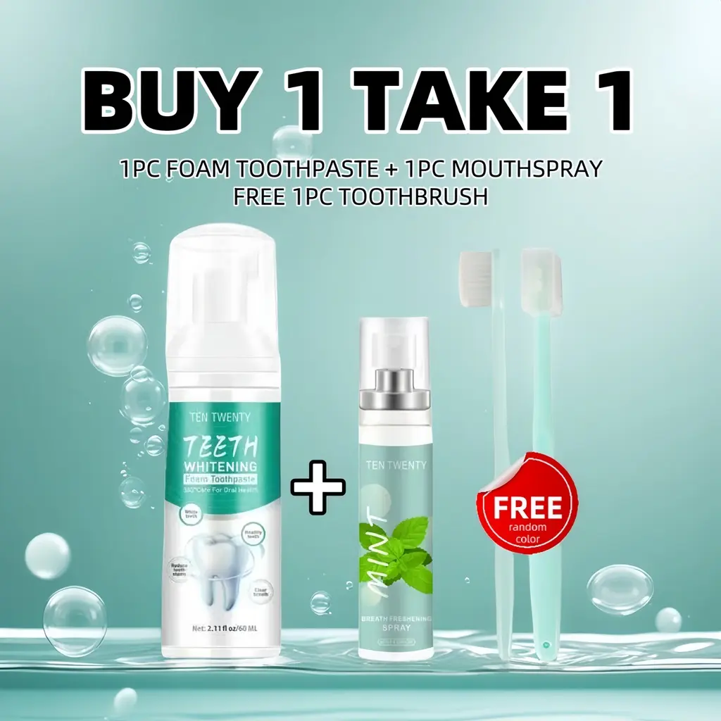 【MAYDAY FANCY】【BUY 1 TAKE 1】FREE 1PC TOOTHBRUSH TENTWENTY Whitening ...