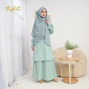 Thiflati - One Set Malay Inaya Tunik Simple Elegan Syar'i Muslimah